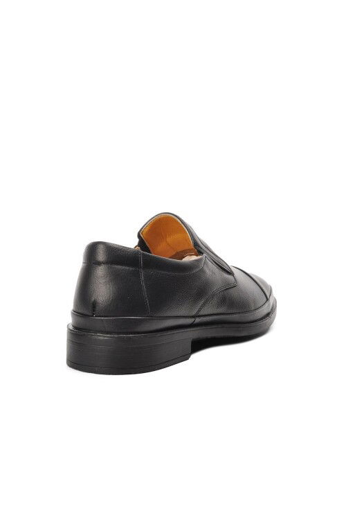 Black Genuine Leather Mens Casual Shoes 023 M