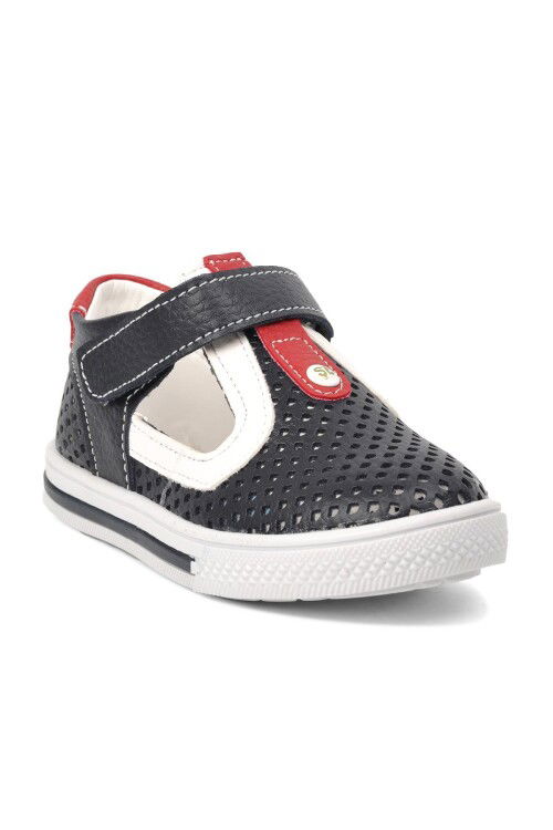 Navy Blue-Red Unisex Childrens Casual Shoes 2234 B