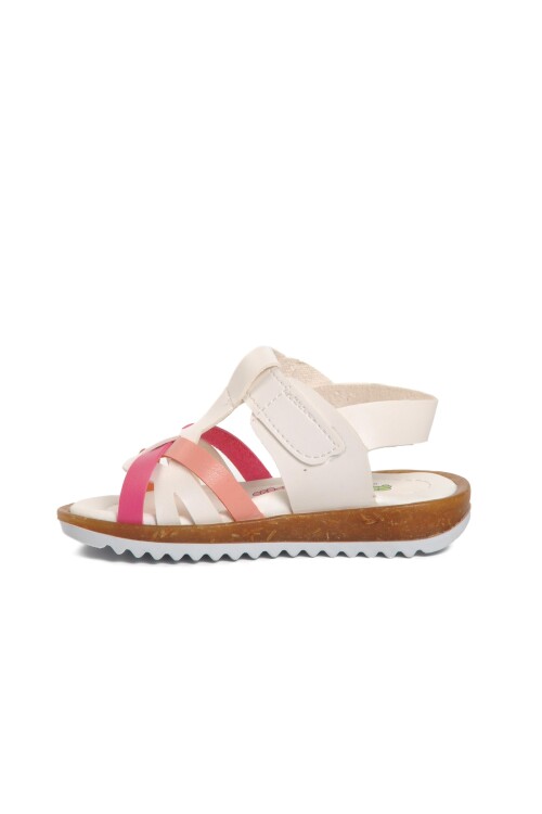 White Pink Orthopedic Girls Sandals 22Y07 B