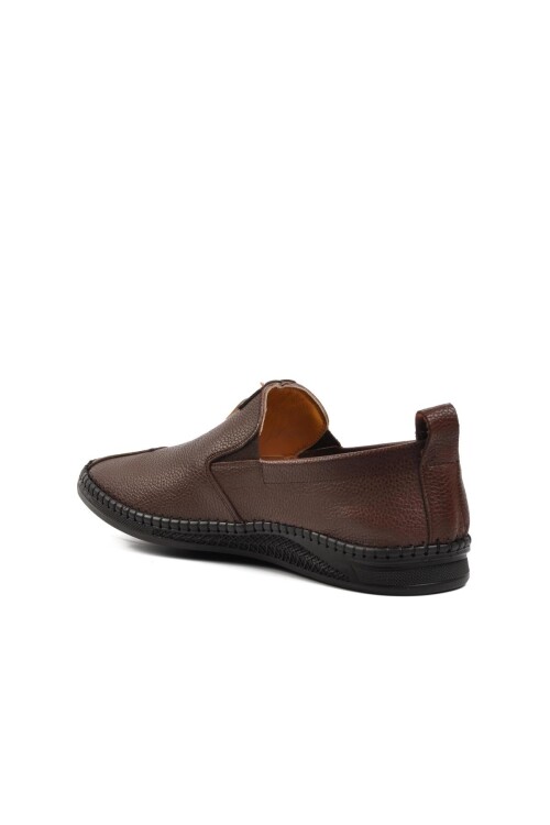 Kahve Hakiki Deri Jel Taban Anatomik Erkek Casual Ayakkabı 308 M