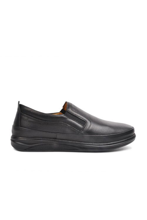 Black Genuine Leather Mens Casual Shoes 478 M