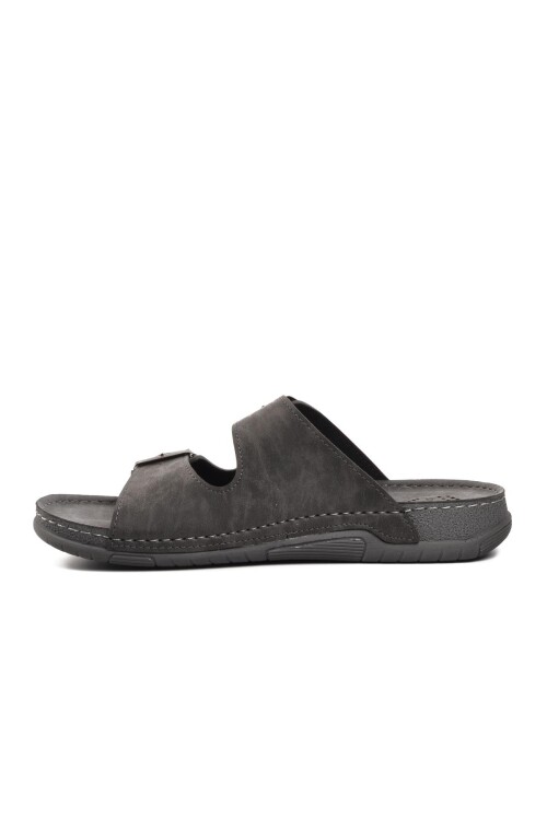Grey Mens Slippers Ayakmod 64.002 M