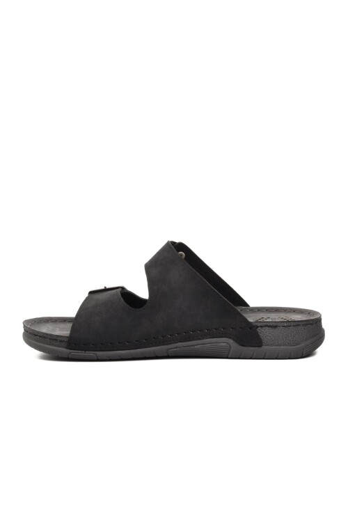 Black Mens Slippers Ayakmod 64.002 M