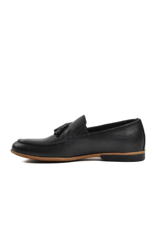 Black Mens Loafer Shoes Ayakmod 7105 M