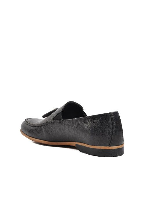 Black Mens Loafer Shoes Ayakmod 7105 M
