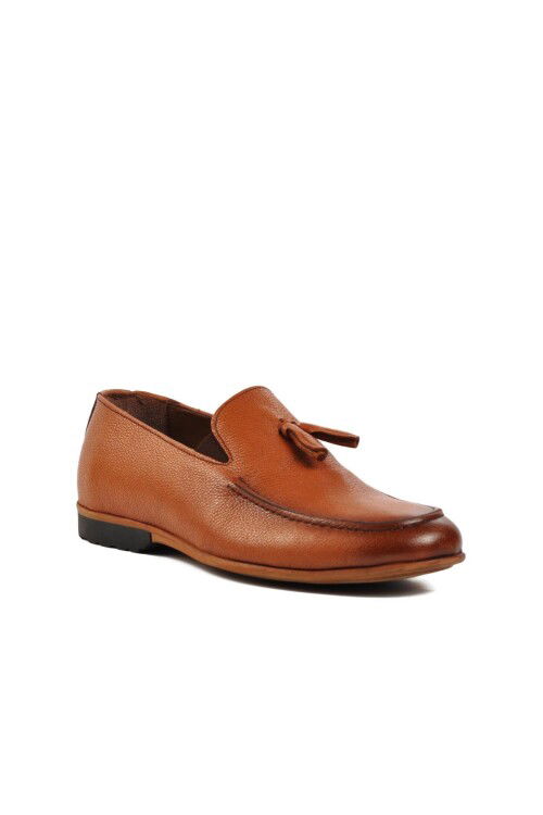 Tan Mens Loafer Shoes Ayakmod 7105 M