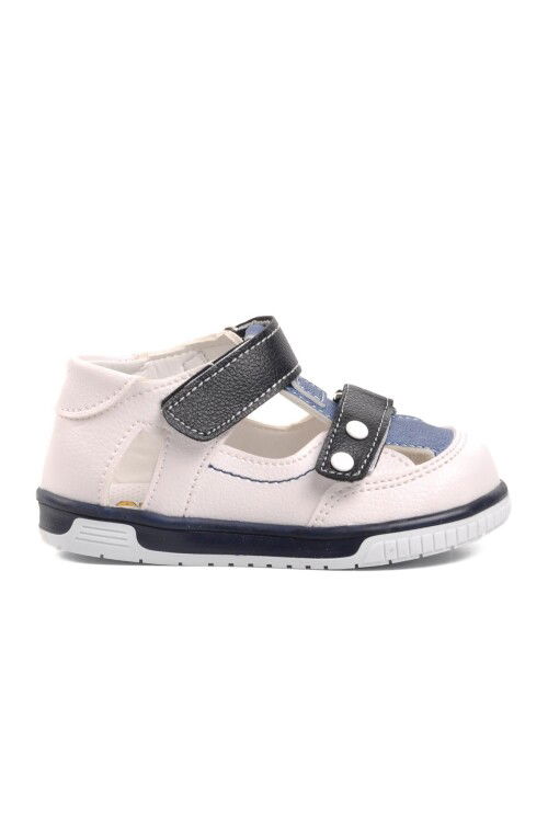 White Blue Orthopedic Baby Shoes 3200 B