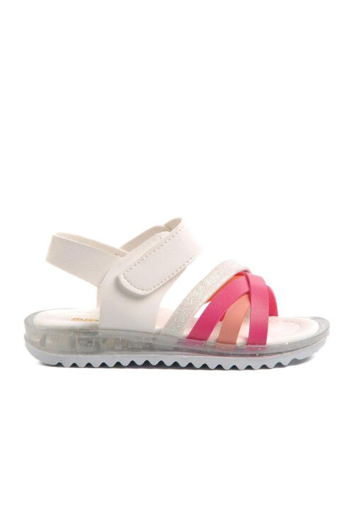 White Pink Orthopedic Baby Sandals 9000 B
