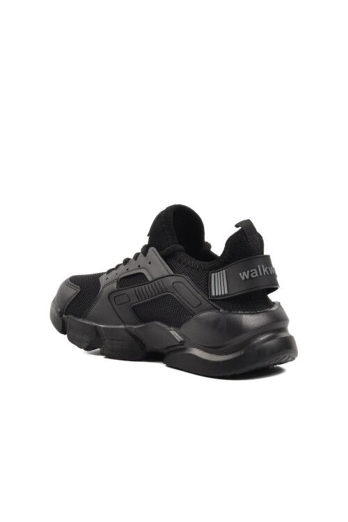 Black-Black Unisex Sneakers Hura G