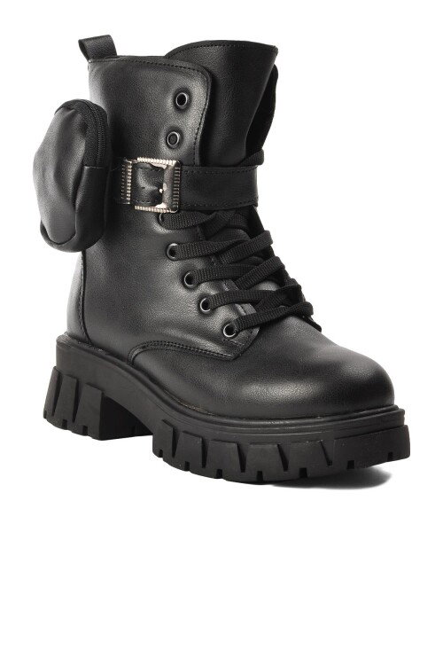 Siyah  Kadın Bot Meru Z