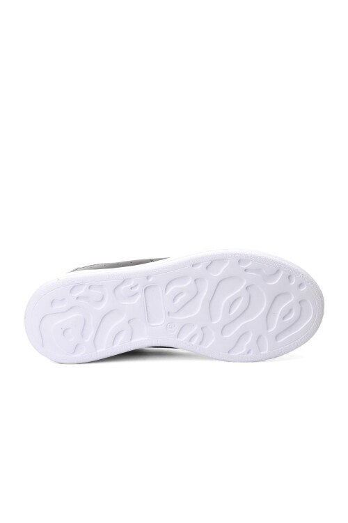 Black and White Lace-Up Womens Sneakers Nadia G