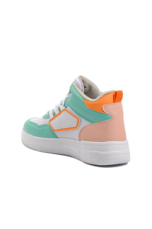 White-Aqua Green Unisex Sneakers Nefertiti G