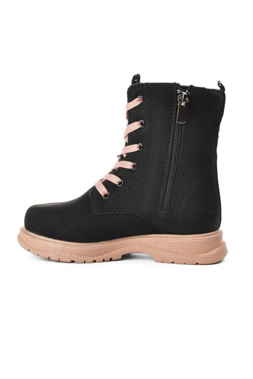 Black-Salmon Girls Boots Peris P