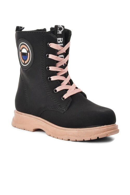 Black-Salmon Girls Boots Peris P