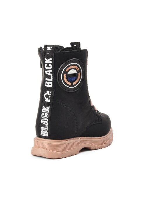 Black-Salmon Girls Boots Peris P