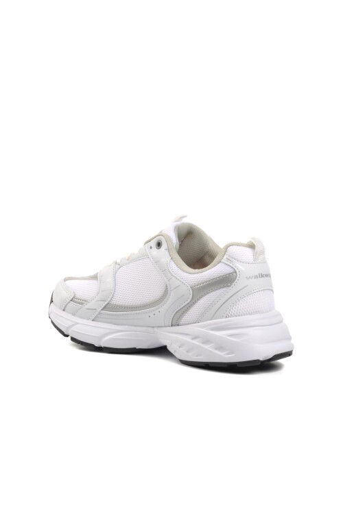 Beyaz-Gümüş  Unisex Spor Ayakkabı Run G