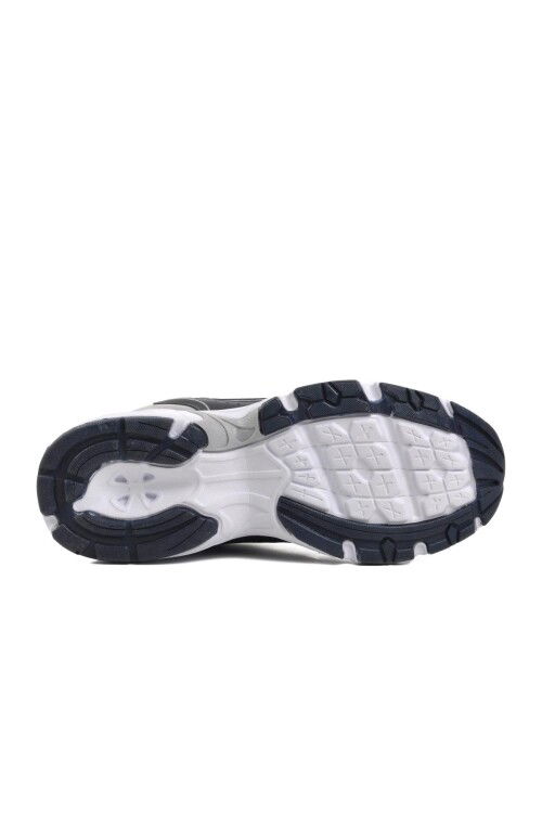 Navy Blue White Mesh Mens Sneakers Run M