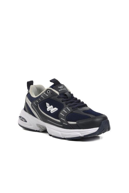 Navy Blue-White Unisex Sneakers Run G