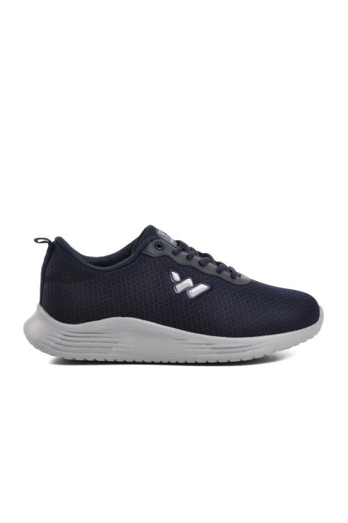 Navy Blue Ice Mesh Lightweight Flexible Mens Sneakers Aldan M