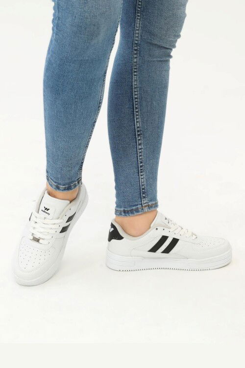 White-Black Unisex Sneakers Sandy G