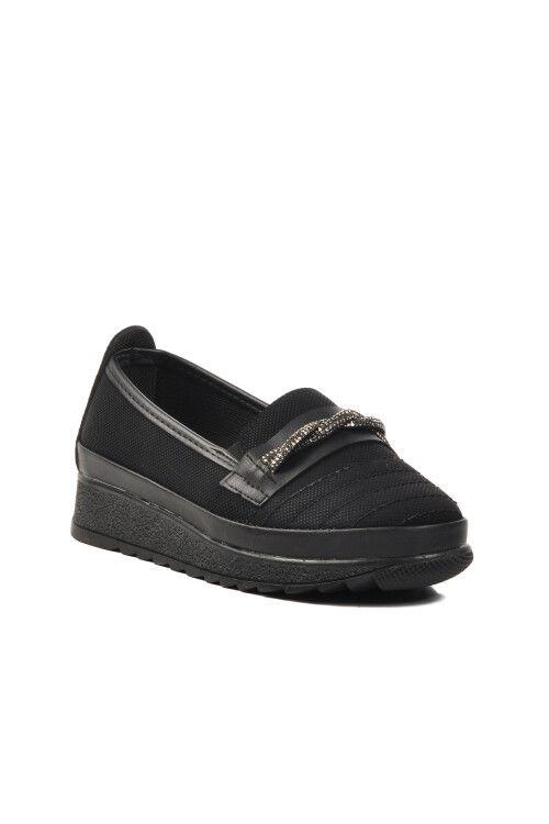 Black Polyester Blend Womens Casual Shoes Enes Ege 108 Z