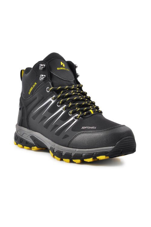 حذاء رجالي أسود-أصفر 102 19900 م