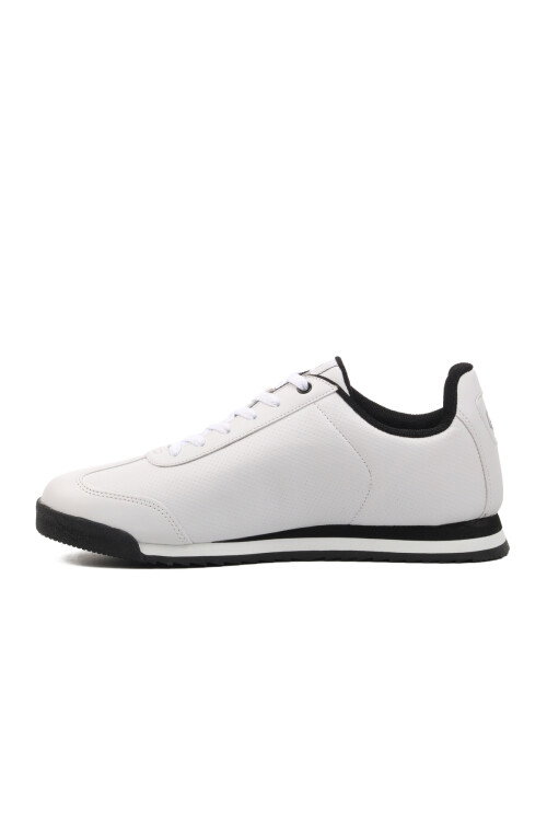 White-Black Faux Leather Mens Sneaker Pico 101 21540 M