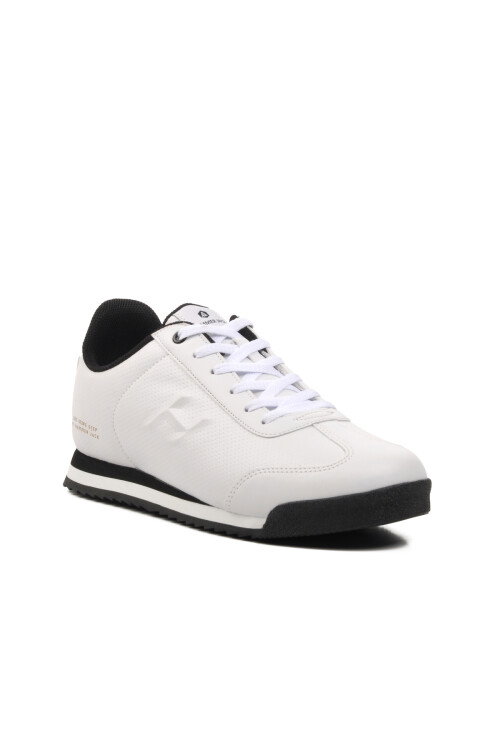 White-Black Faux Leather Mens Sneaker Pico 101 21540 M
