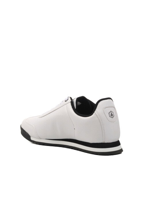 White-Black Faux Leather Mens Sneaker Pico 101 21540 M