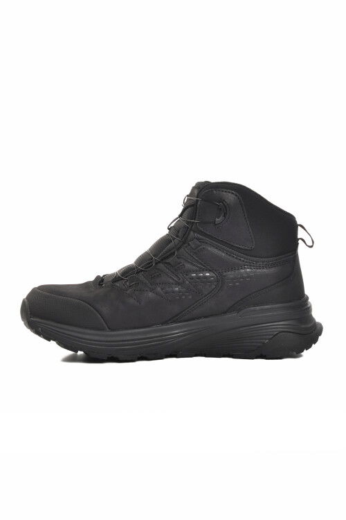 Black Genuine Leather Mens Outdoor Boots 152-20358 M