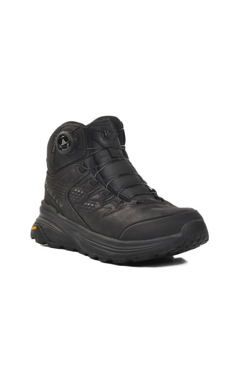 Black Genuine Leather Mens Outdoor Boots 152-20358 M