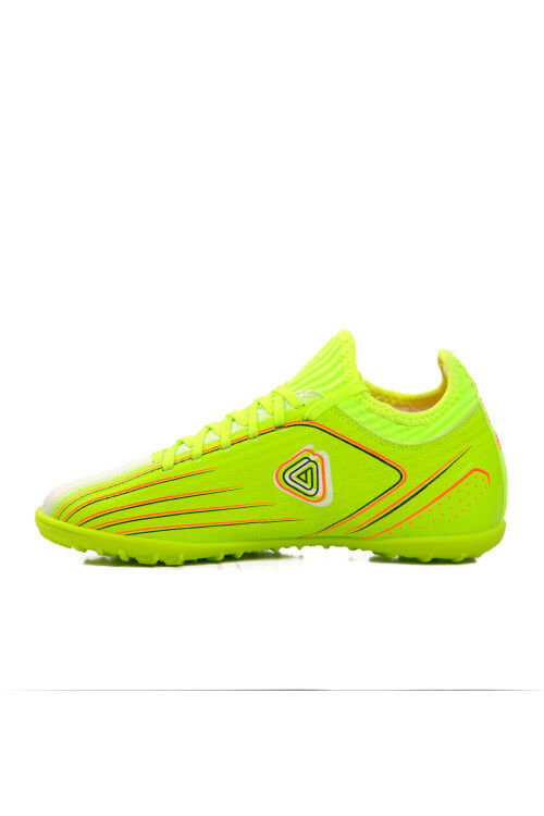Neon Yellow Polyester Blend Unisex Artificial Turf Shoes GH-242-137 G Artificial Turf