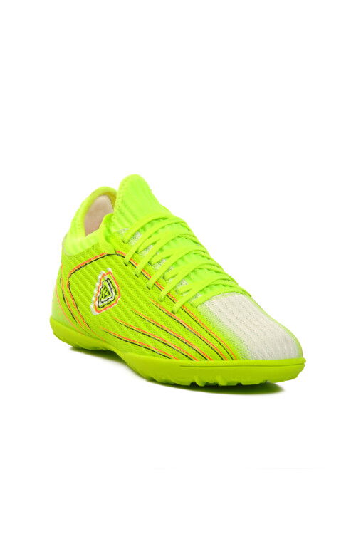 Neon Yellow Polyester Blend Unisex Artificial Turf Shoes GH-242-137 G Artificial Turf