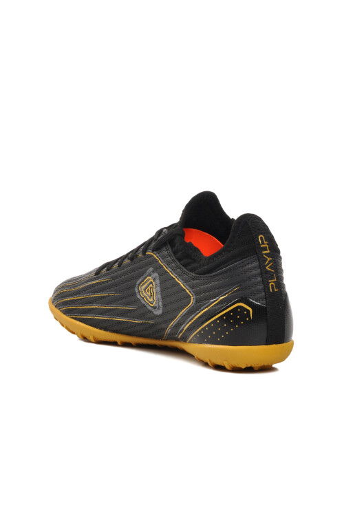 Black Polyurethane Mens Artificial Turf Shoes MH-242-137 M Artificial Turf