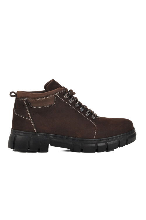 Brown Nubuck Mens Outdoor Boots 25016 M