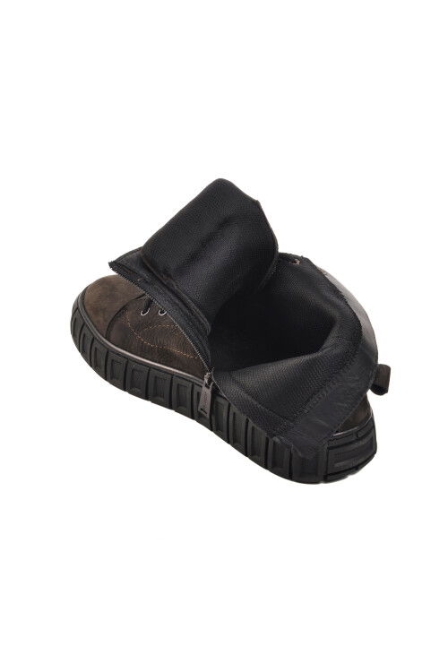 Anthracite Nubuck Genuine Leather Mens Boots 250212 M