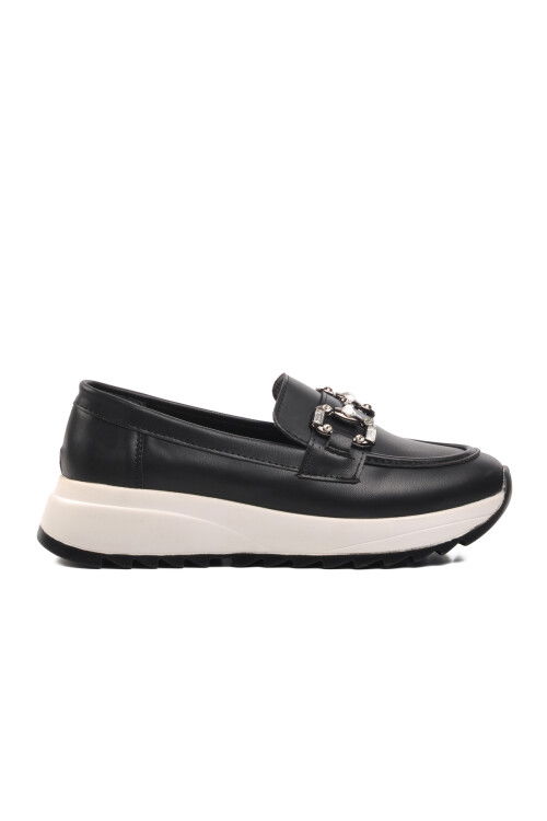 Black Skin Womens Casual Shoes 514519 Z