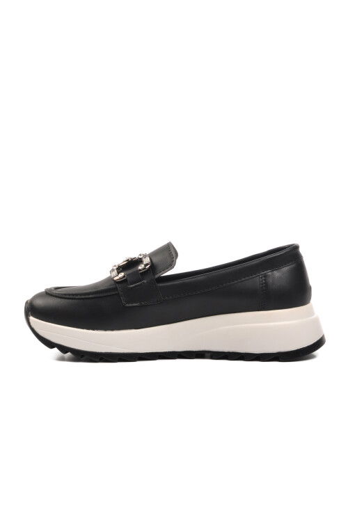 Black Skin Womens Casual Shoes 514519 Z