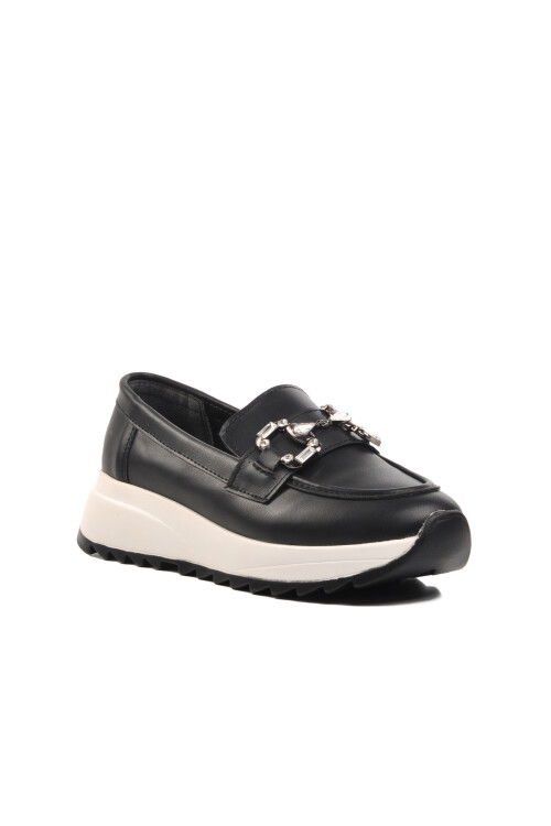 Black Skin Womens Casual Shoes 514519 Z