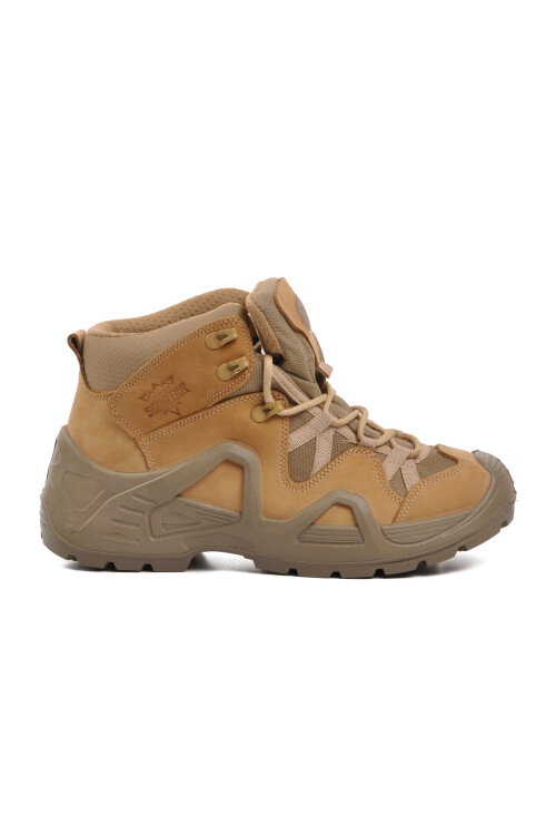 Beige Nubuck Waterproof Mens Outdoor Boots P1492 M