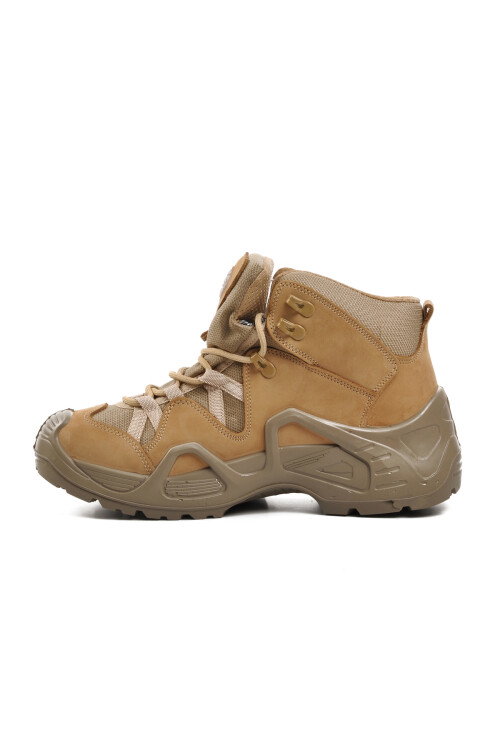 Beige Nubuck Waterproof Mens Outdoor Boots P1492 M