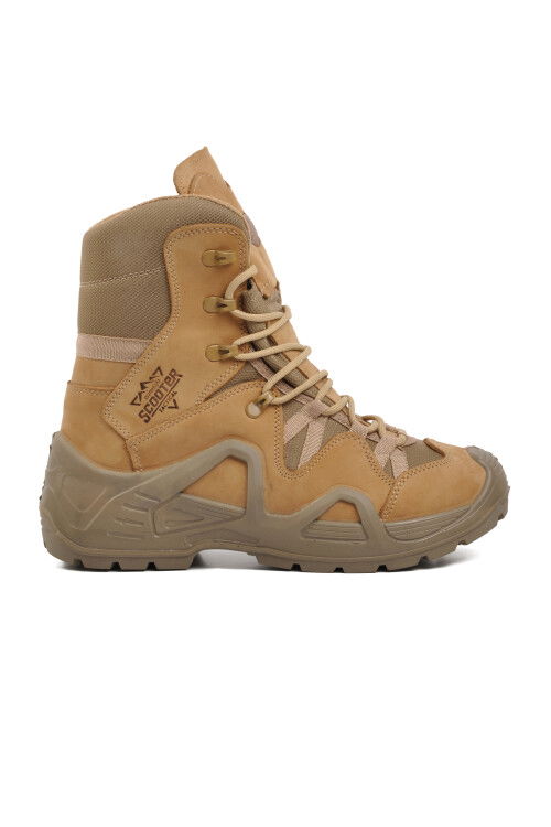 Beige Nubuck Waterproof Mens Outdoor Boots P1490 M