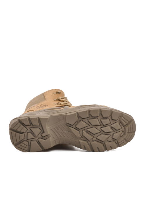 Beige Nubuck Waterproof Mens Outdoor Boots P1490 M