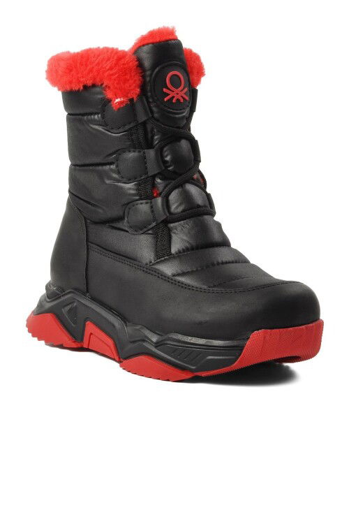 حذاء فروي أسود للأطفال BN-30402 F