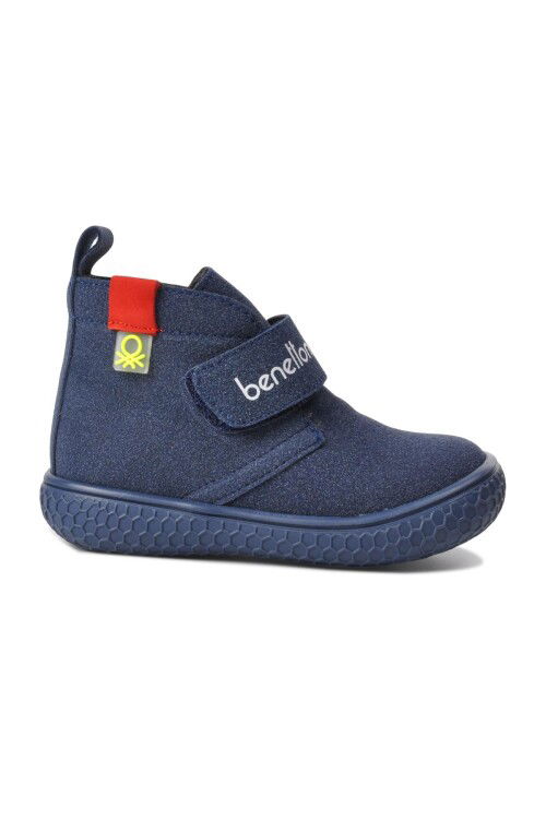 Navy Blue Velcro Baby Boots BN-30490 B