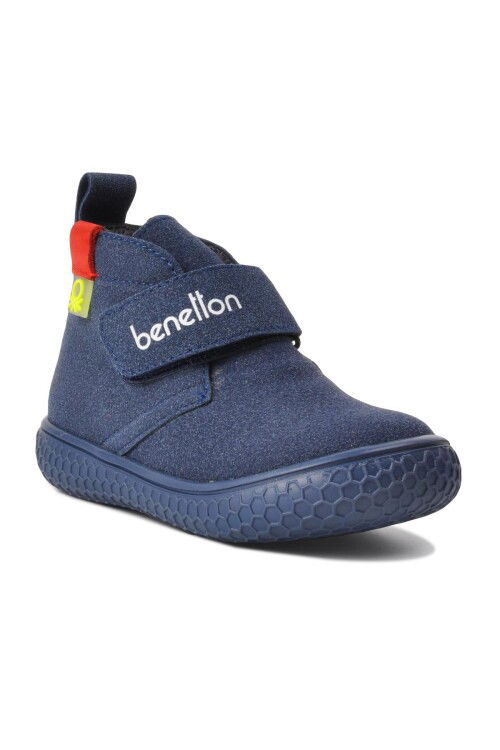 Navy Blue Velcro Baby Boots BN-30490 B
