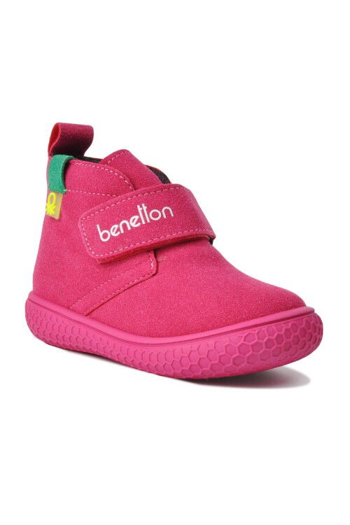 Pink Velcro Baby Boots BN-30490 B