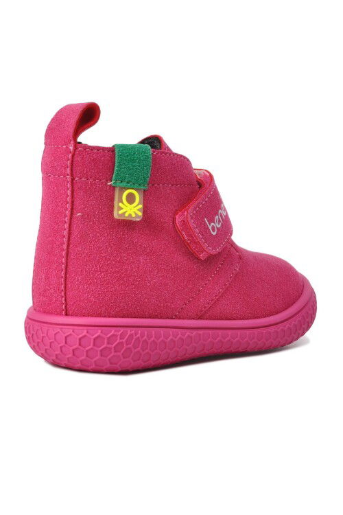 Pink Velcro Baby Boots BN-30490 B