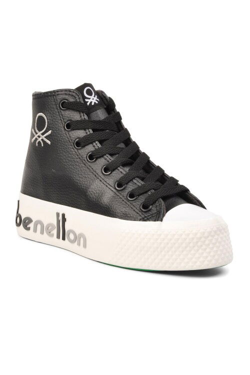 حذاء رياضي نسائي أسود اللون بطول الكاحل BN-30820 Z