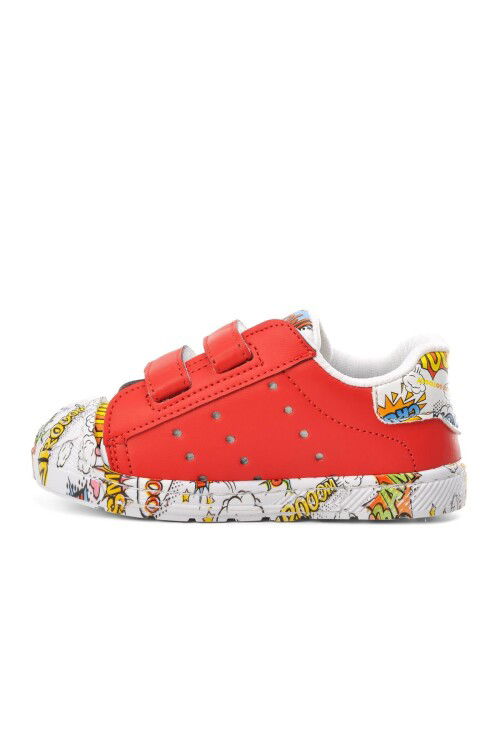 Red Velcro Baby Sneakers BN-30844 B